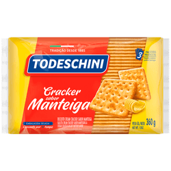 BISCOITO TODESCHINI 360G CRACKER MANTEIGA